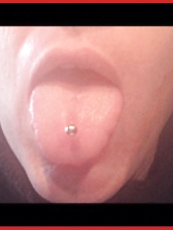 Il mio pircing sulla  lingua...