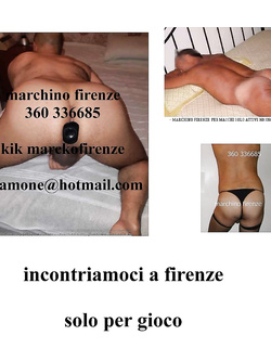 sono di firenze e sono solo passivo ospito solo attivo