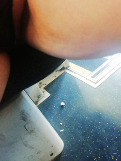 Molestata in treno