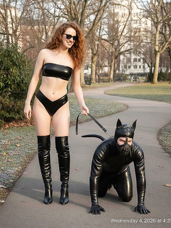 Mistress che giocano con i loro cagnolini