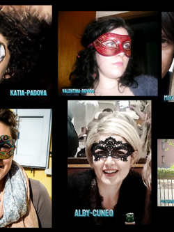 donne in maschera e non - situazioni reali -scambismo