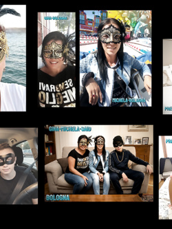 donne in maschera e non - situazioni reali -scambismo
