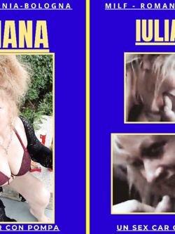 iulia - super milf  di bologna prosperosa e esibizionista