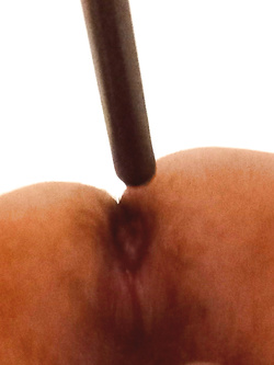 Pennello del trucco, mi pizzicava il sedere, mentre mi stavo